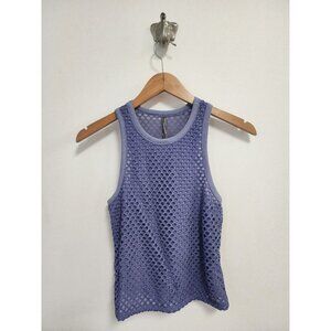 By Anthropologie lavender purple mesh tank top M